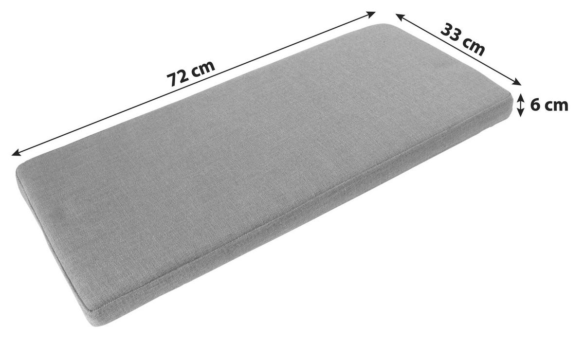 SITZKISSEN GW-Madeo/Fremon B: 72cm - Anthrazit, Design, Textil (72/6/33cm) - Germania
