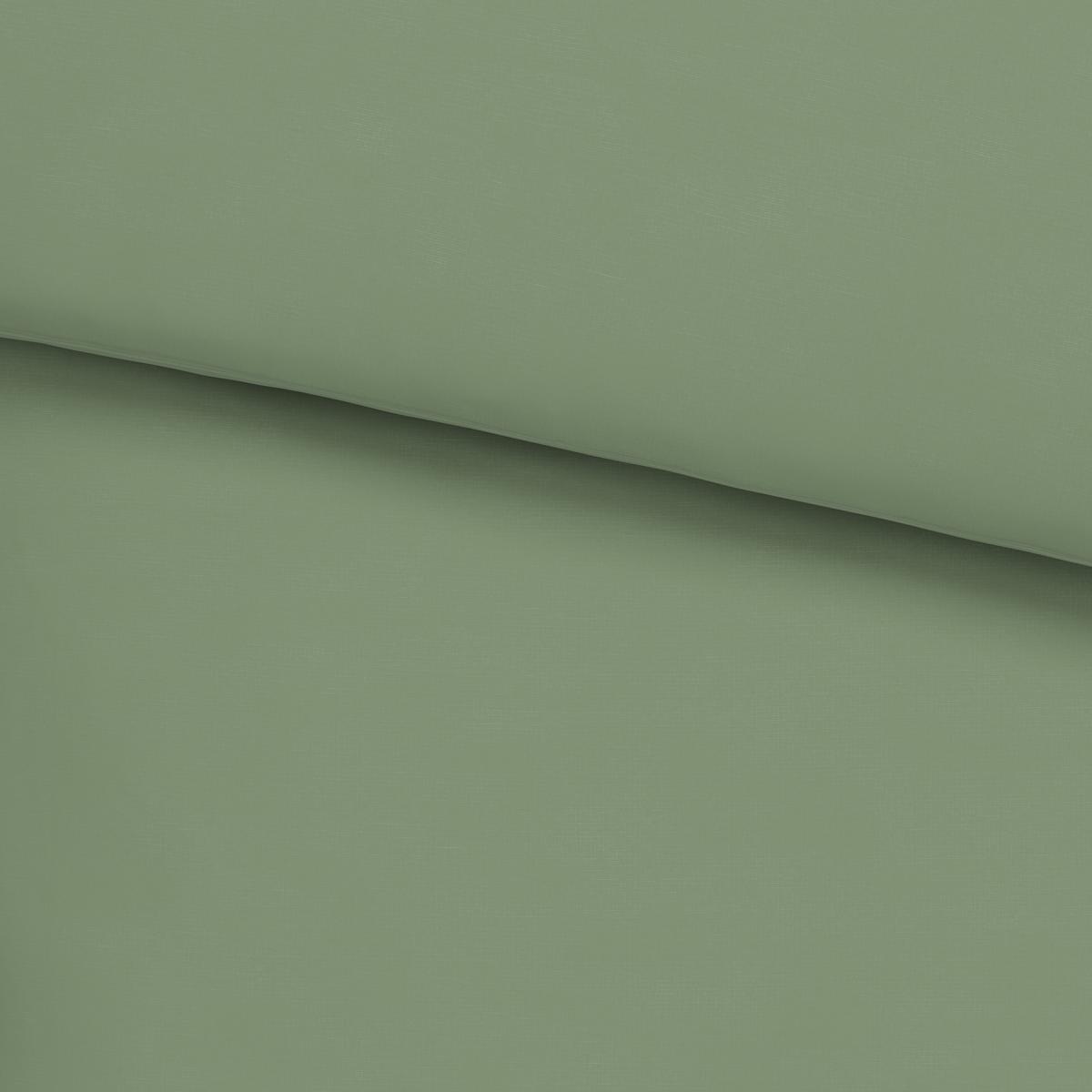 Bettwäsche Stone Washed Uni ca. 135x200cm - Grün, ROMANTIK / LANDHAUS, Textil (135/200cm) - Modern Living