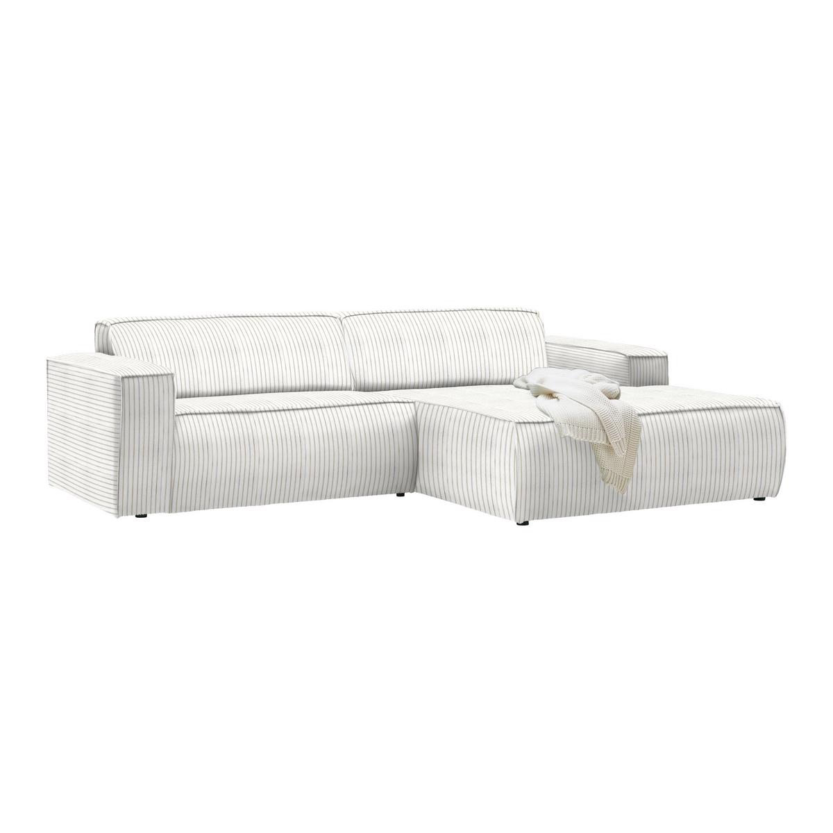 Wohnlandschaft Loft Beige - Beige/Schwarz, MODERN, Kunststoff/Textil (265/75/172cm) - Mömax