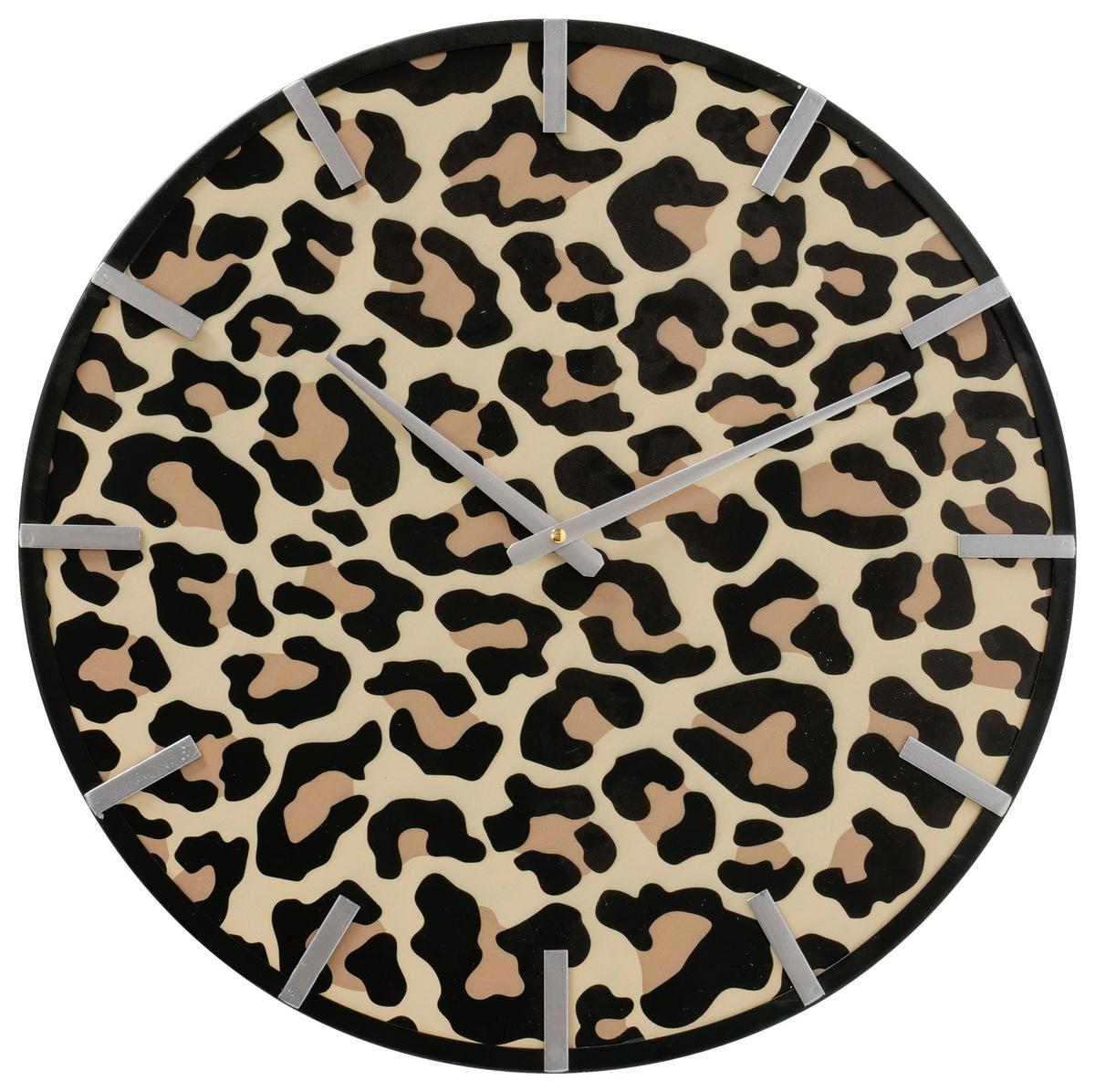 Wanduhr Leony II Multicolor  Ø ca. 50cm - Hellbraun/Goldfarben, Basics, Metall (50cm) - Mömax