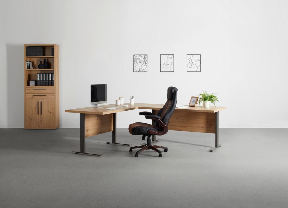 Schreibtischplatte Massiccio Eiche Artisan ca. 150x75x80cm - Eiche Artisan, MODERN, Holzwerkstoff (150/75/80cm) - Mömax