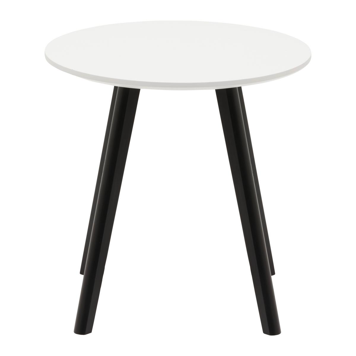 Beistelltisch Wave in Schwarz/Weiß - Schwarz/Weiß, MODERN, Holz/Holzwerkstoff (40/40/40cm) - Mömax