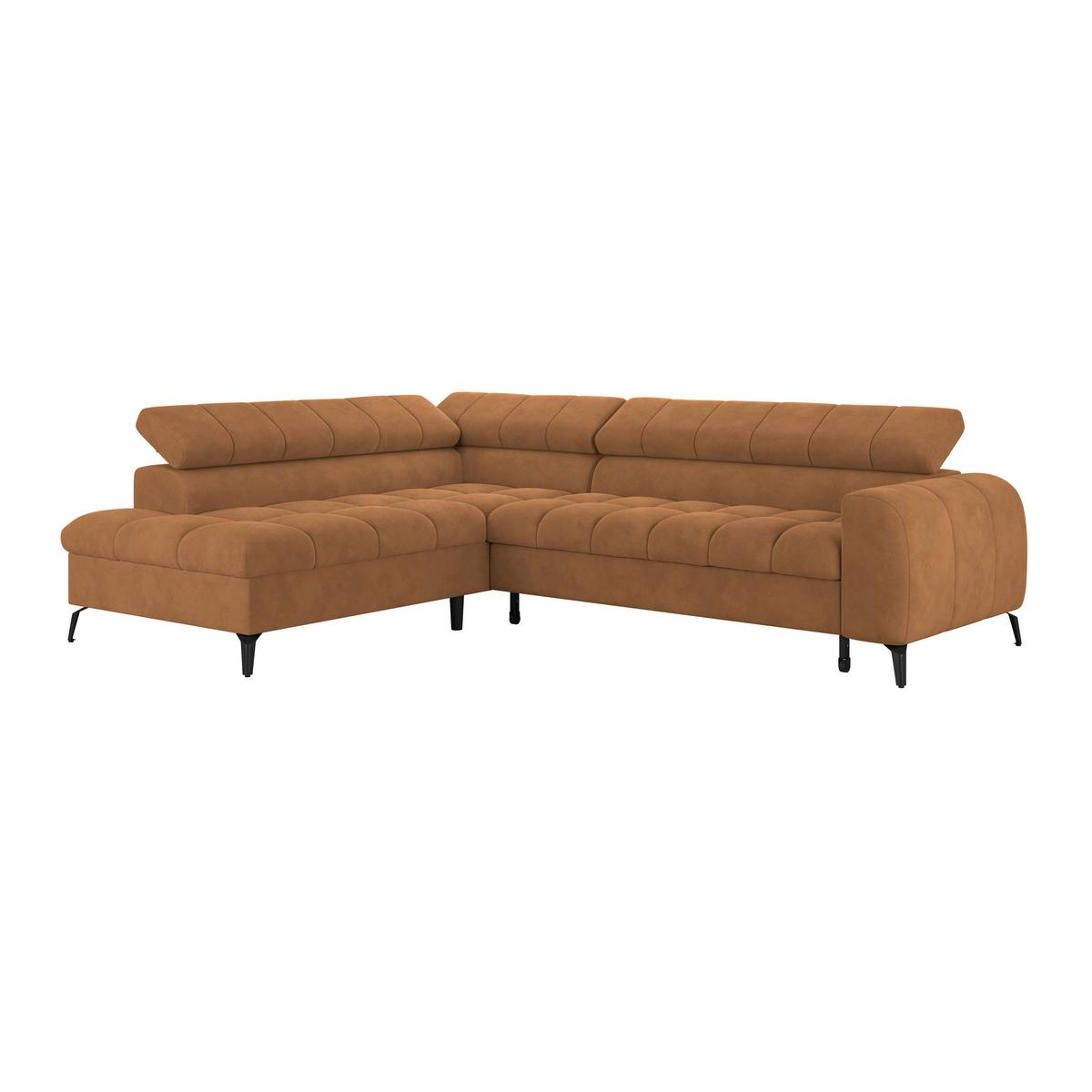 Kutna Garnitura Volf - smeđa/crna, Trend, tekstil/metal (203/261cm)