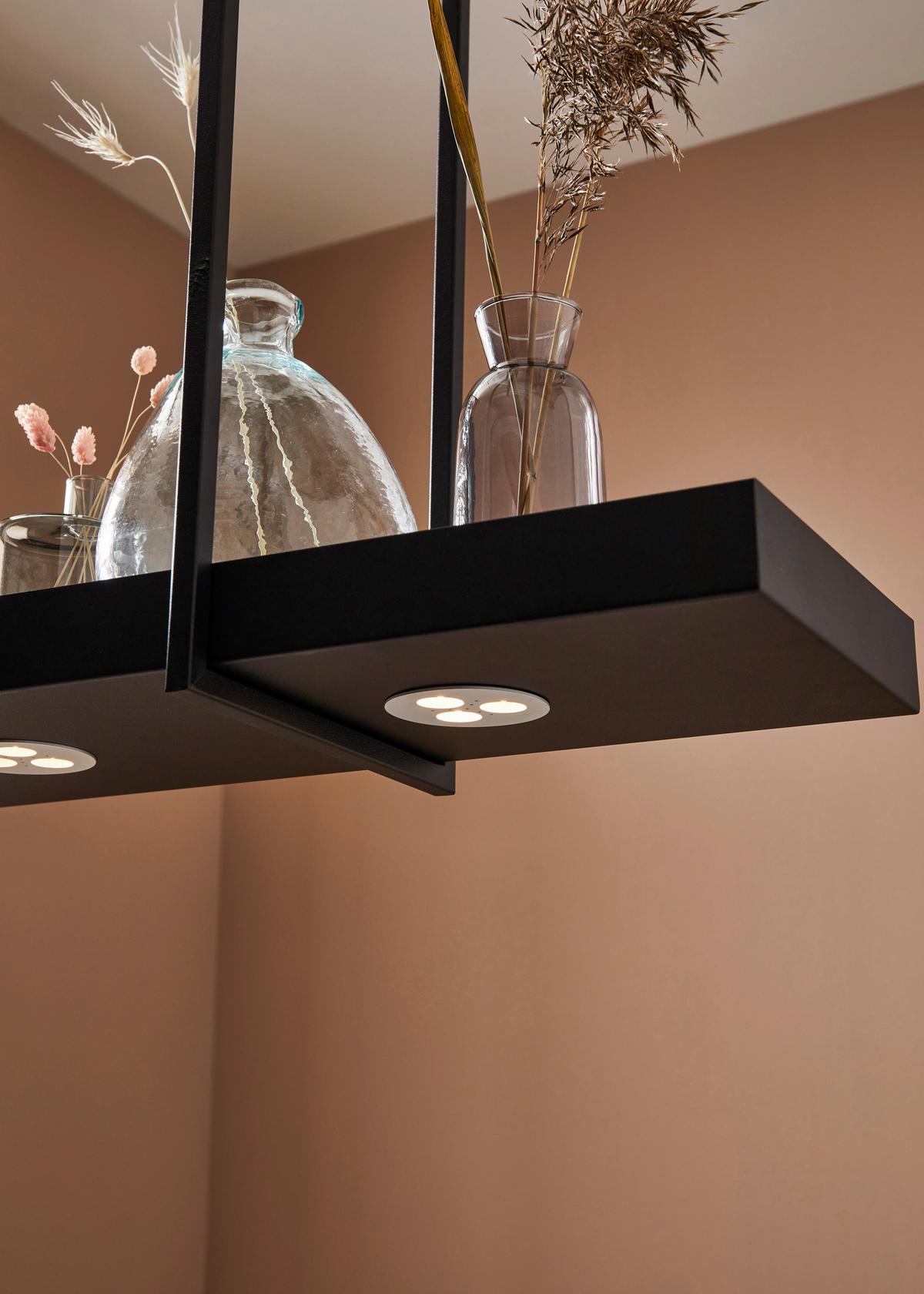 Pendelleuchte Tray max. 3 Watt - Schwarz, Basics, Metall (22,5/80/50cm) - Markslöjd