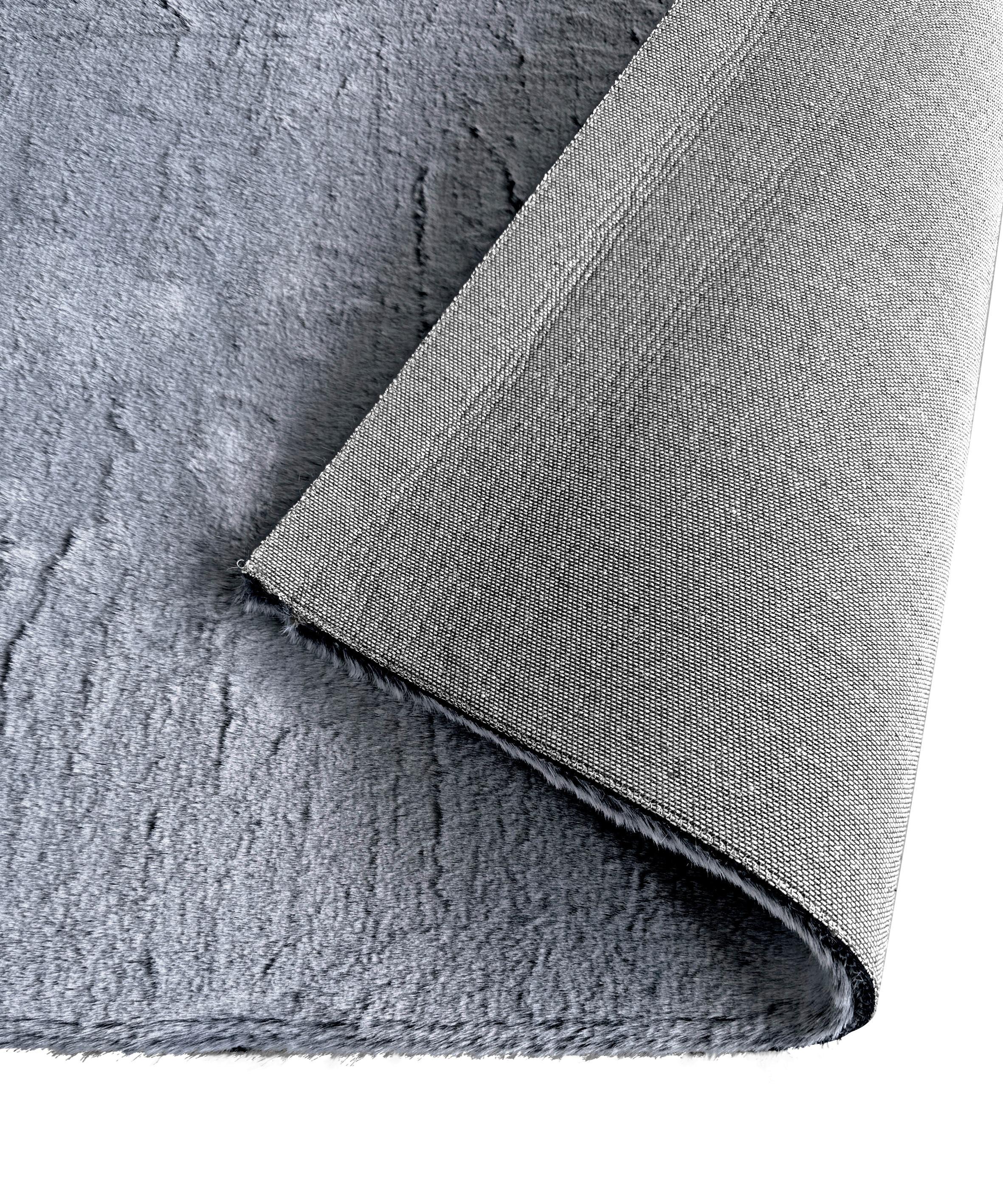 KONSTFÄLL DENISE 1 -AKT- - antracit, Romantik / Lanthus, textil/päls (80/150cm) - Mömax