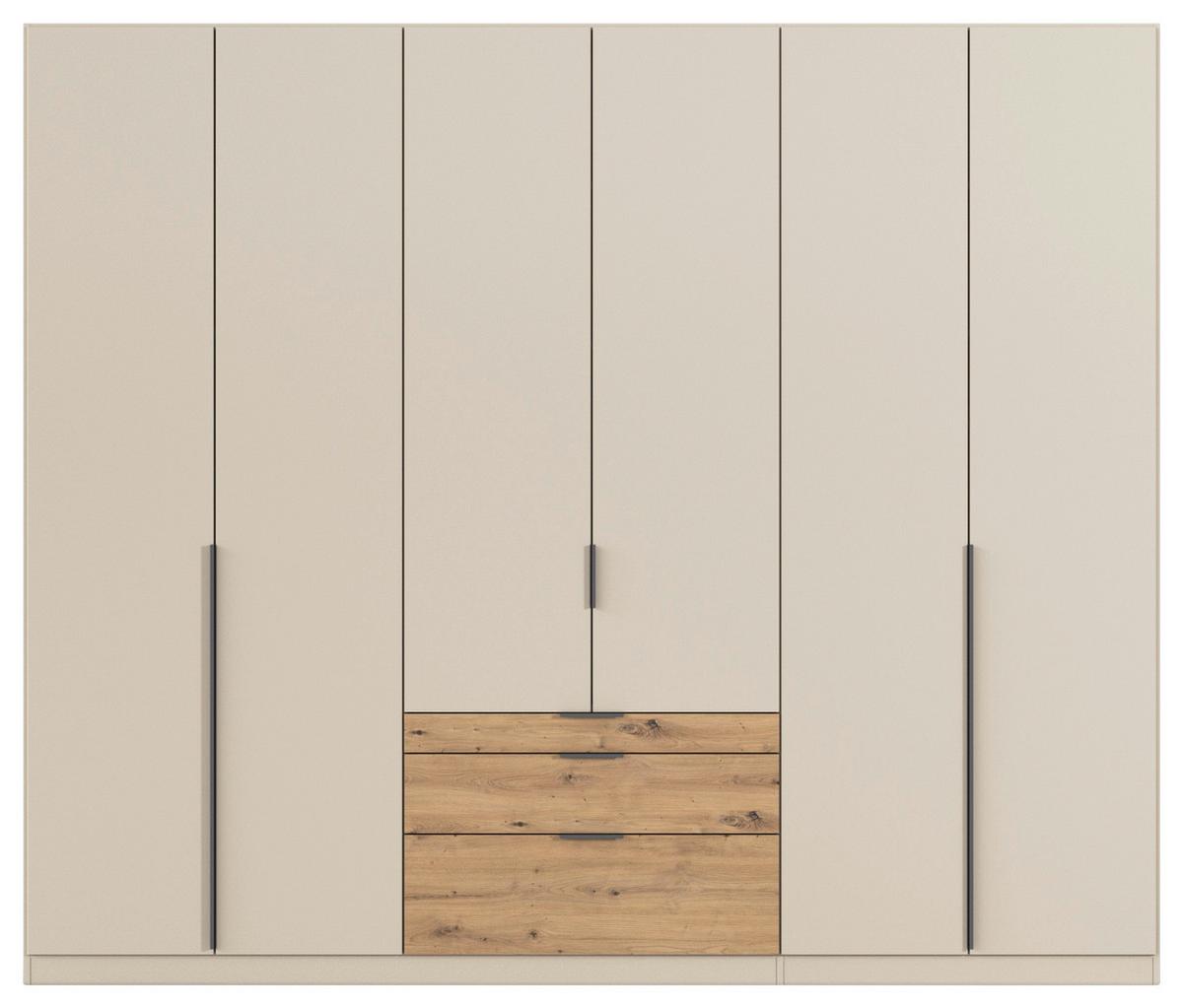 Ormar S Klasičnim Vratima Alabama - boje hrasta/hrast Artisan, Moderno, drvni materijal (271/229/54cm) - Modern Living