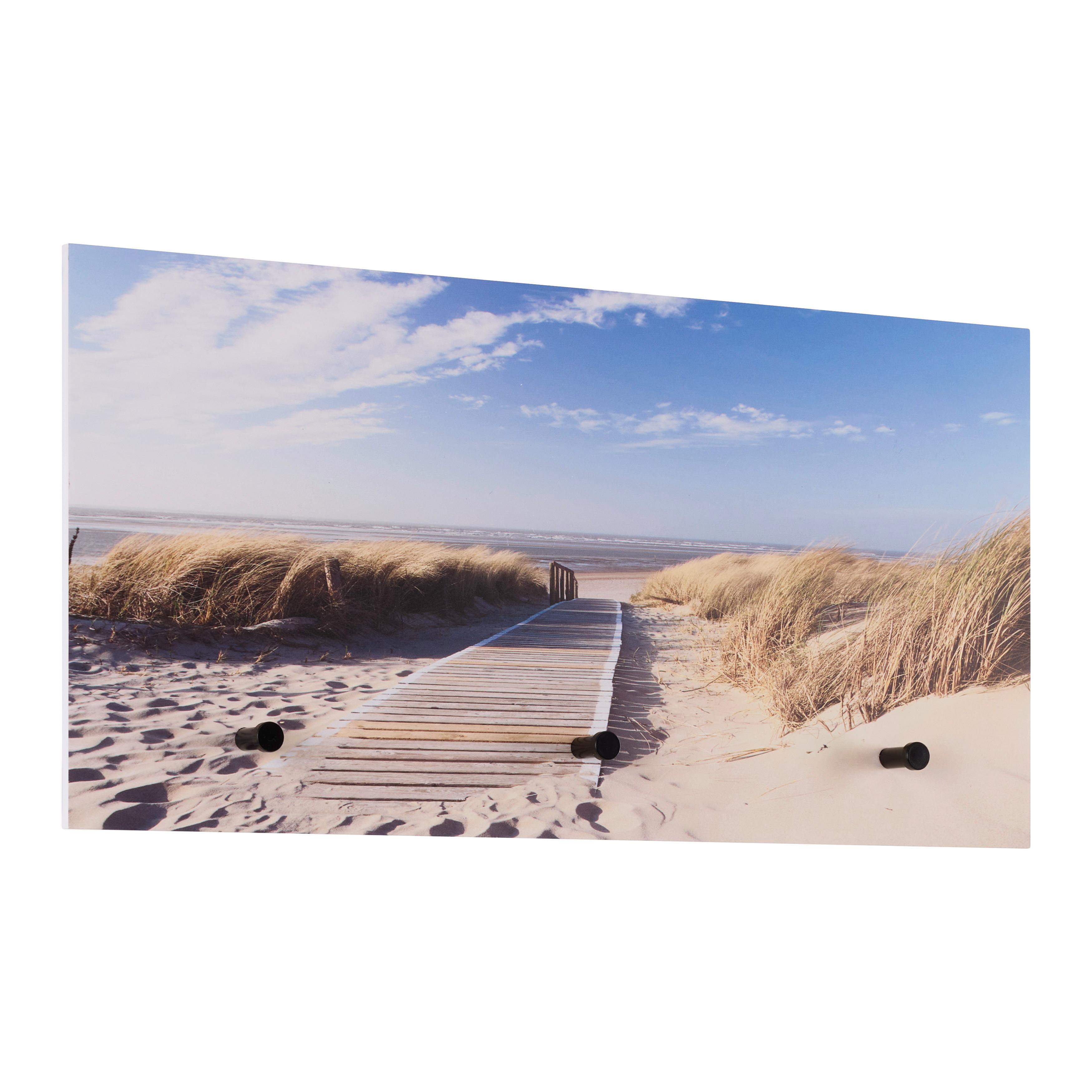 Wandgarderobe Kalea Strand Multicolor - Multicolor, MODERN, Holzwerkstoff (60/30/4cm) - Mömax