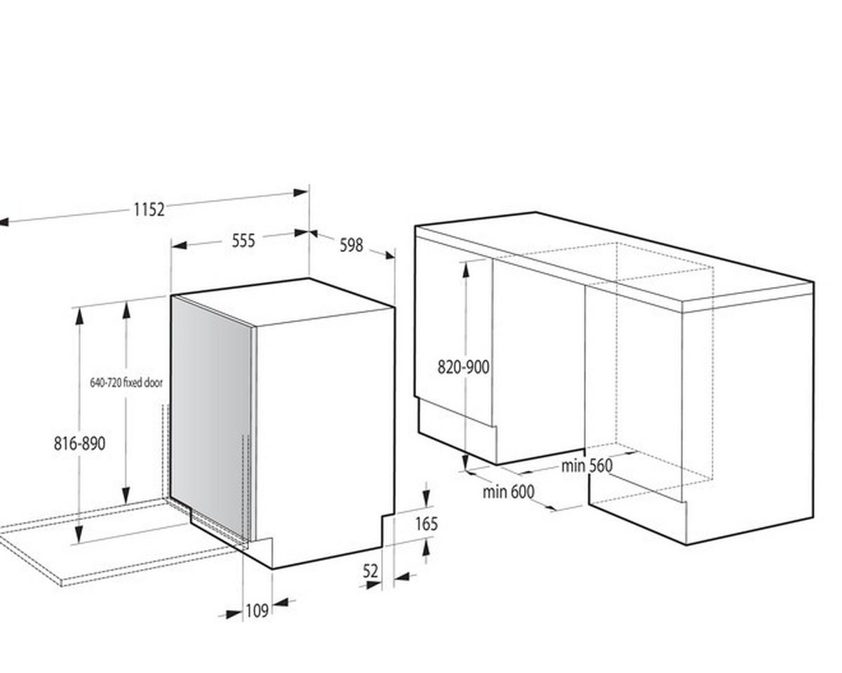 Geschirrspüler GV673A66 - Weiß, Natur, Kunststoff/Metall (59,8/81,6/55,5cm) - Gorenje