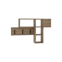 Wandgarderobe Game ca. 99,5x61x15cm Eiche dunkel - Eiche dunkel, Design, Holzwerkstoff (99.5/61/15cm) - Livetastic