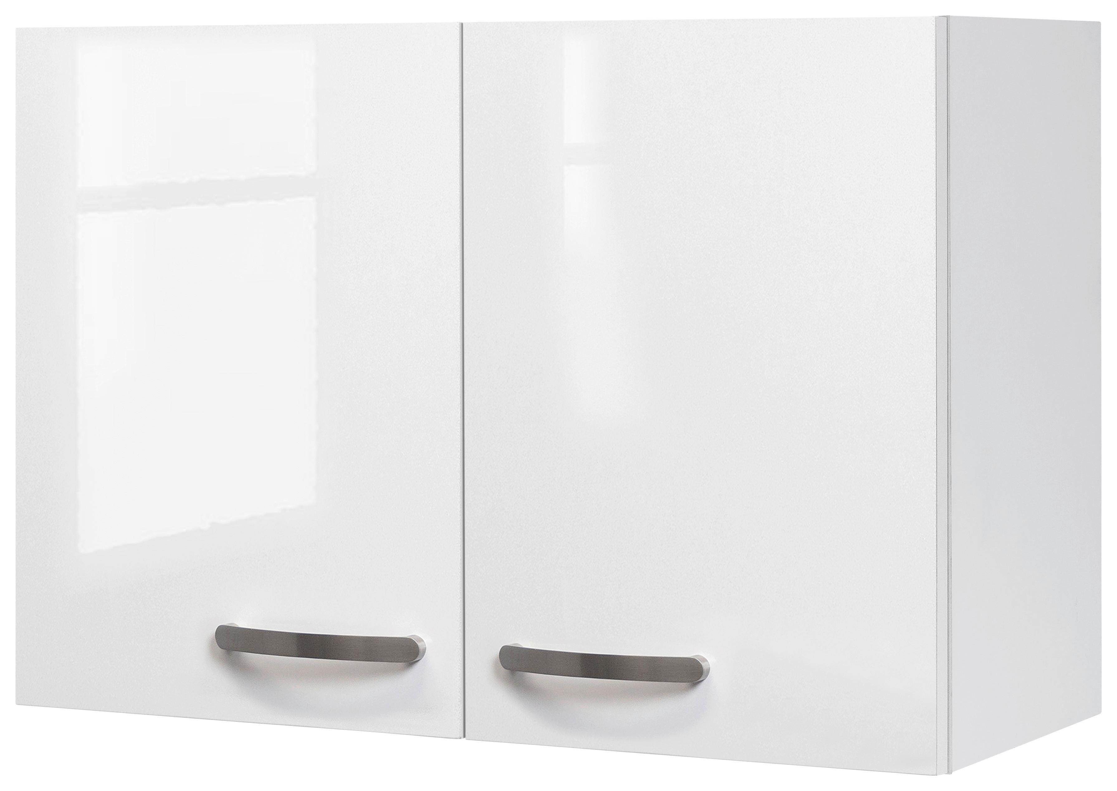 Kuhinjska Zgornja Omarica Alba, Bela, Š. 80 Cm - barve nerjavečega jekla/bela, Moderno, kovina/leseni material (80/54,8/32cm) - FlexWell