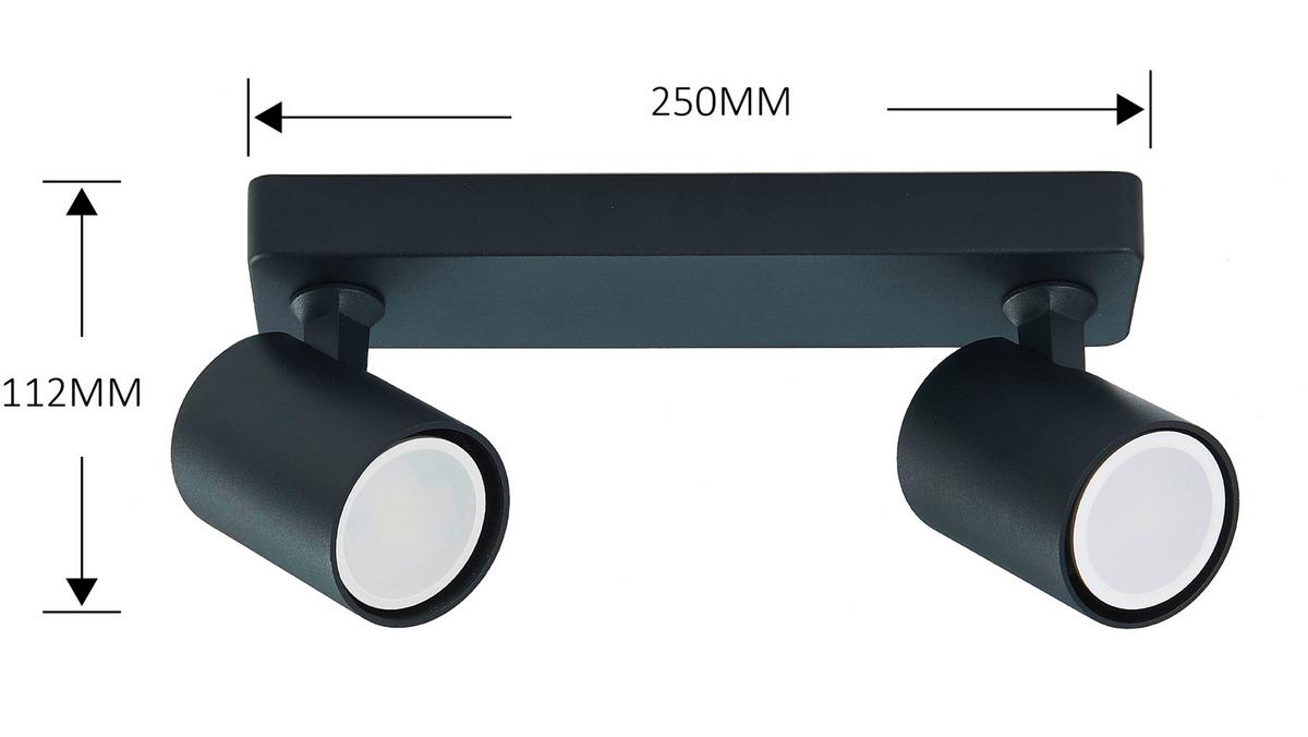 Strahler Lp-731/1w Bk Snow - Schwarz, Konventionell, Metall (8/25/6cm)