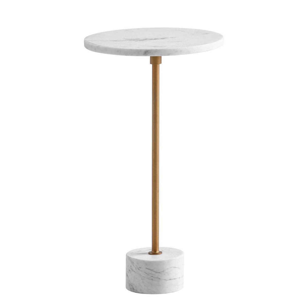 Mizica Marble, Marmor, Zlata - zlate barve/bela, Design, kamen (30/30/55,5cm) - Livetastic