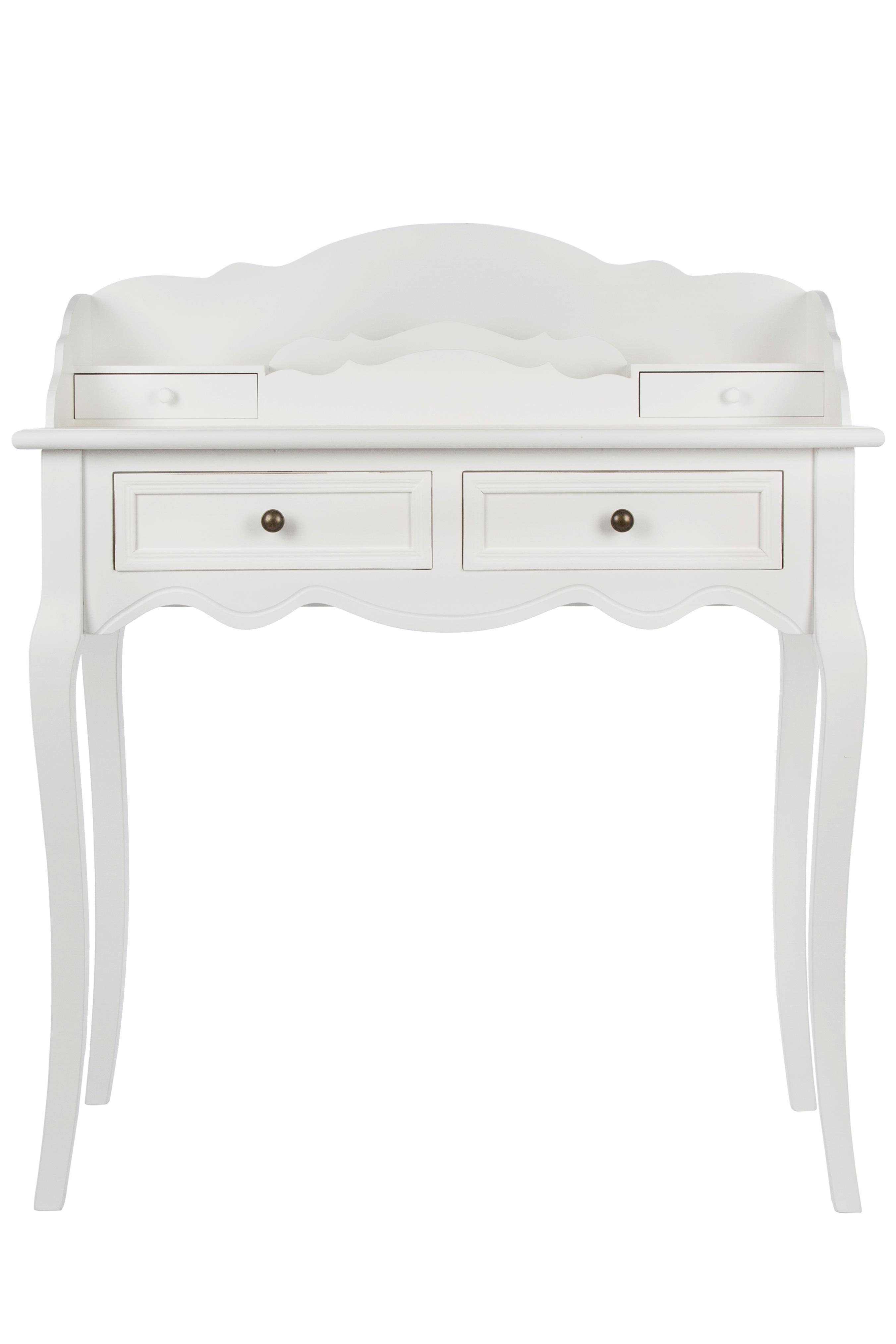 SEKRETÄR 108061-WHITE - Weiß, Basics, Holz/Holzwerkstoff (87/103/43cm)