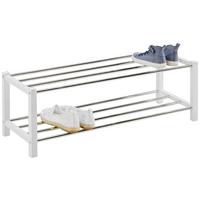 Etajeră încălțăminte BENNY - alb/culoare crom, Konventionell, metal (80/27/28,5cm) - Best Price