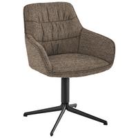 KRZESŁO Z PODŁOKIETNIKAMI TOM -EXKLUSIV- -MR- - taupe, Design, metal/tkanina (62/87/61cm) - Musterring