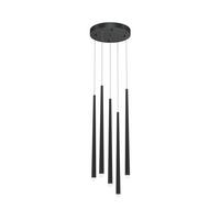LAMPE À PENDENTIF CASCADE - Schwarz, Trend, Metall (32/150cm) - MAYTONI