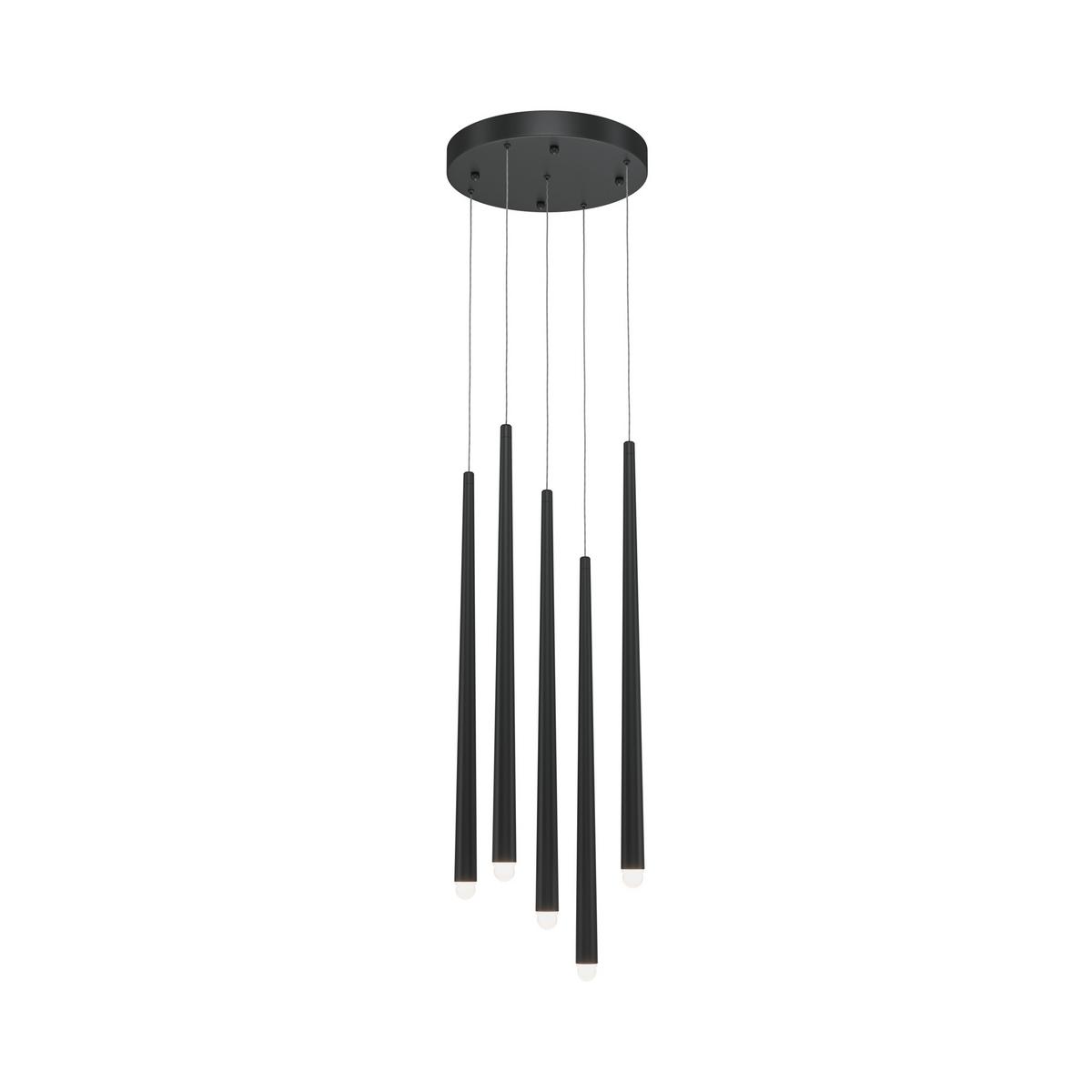 LAMPE À PENDENTIF CASCADE - Schwarz, Trend, Metall (32/150cm) - MAYTONI