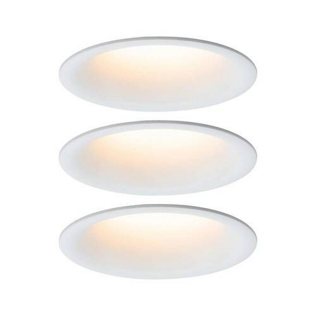 Deckenleuchte Cymbal in Weiß max. 3x6,5 Watt - Weiß, Design, Kunststoff (7,7/5cm) - Paulmann