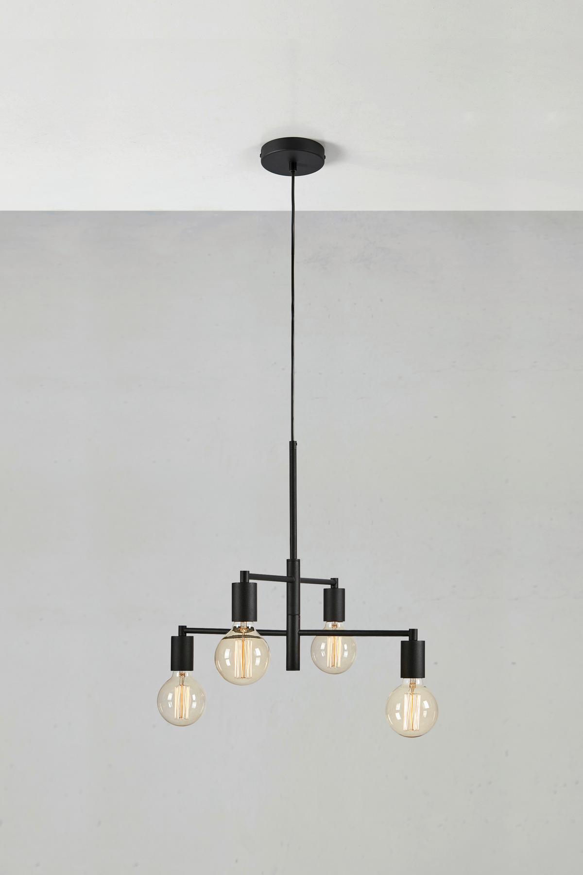 Hängeleuchte Cielo max. 40 Watt - Schwarz, Basics, Metall (50/50/43cm) - Markslöjd
