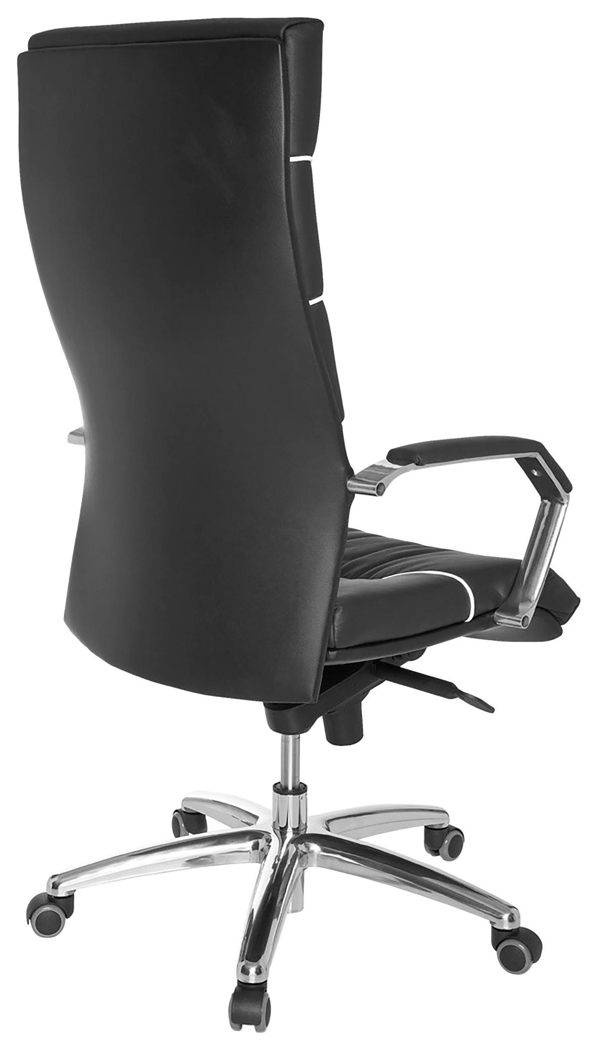 Vrtljivi Stol Ferrol - barve kroma/črna, Design, kovina/umetna masa (60/126/55cm) - MID.YOU