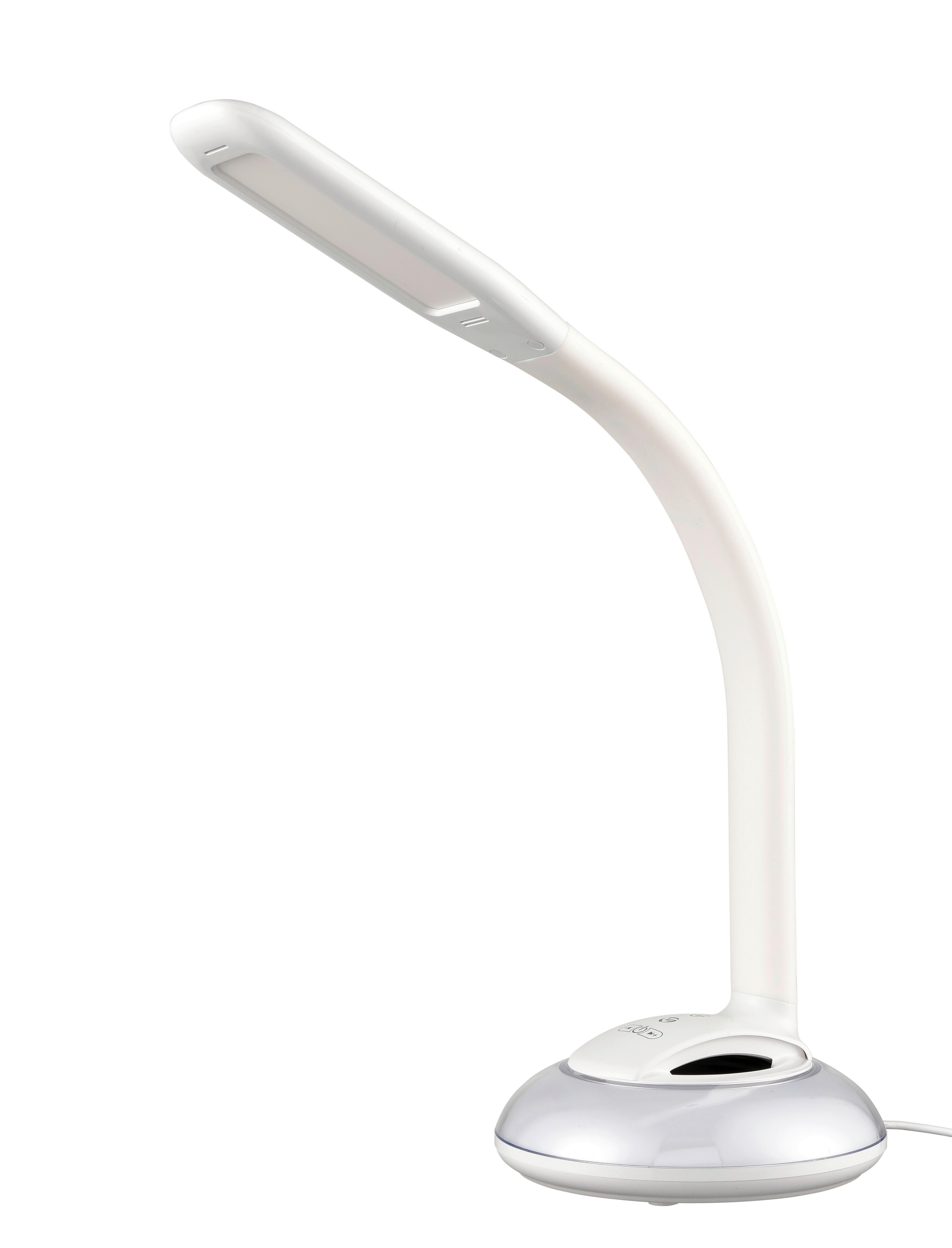 LED-Schreibtischleuchte Spert max. 5 Watt - Weiß, ROMANTIK / LANDHAUS, Kunststoff (16,5/58cm) - Premium Living