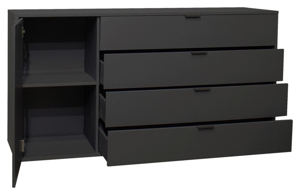 Sideboard in Anthrazit - Anthrazit, Modern (168/87/45cm) - Premium Living