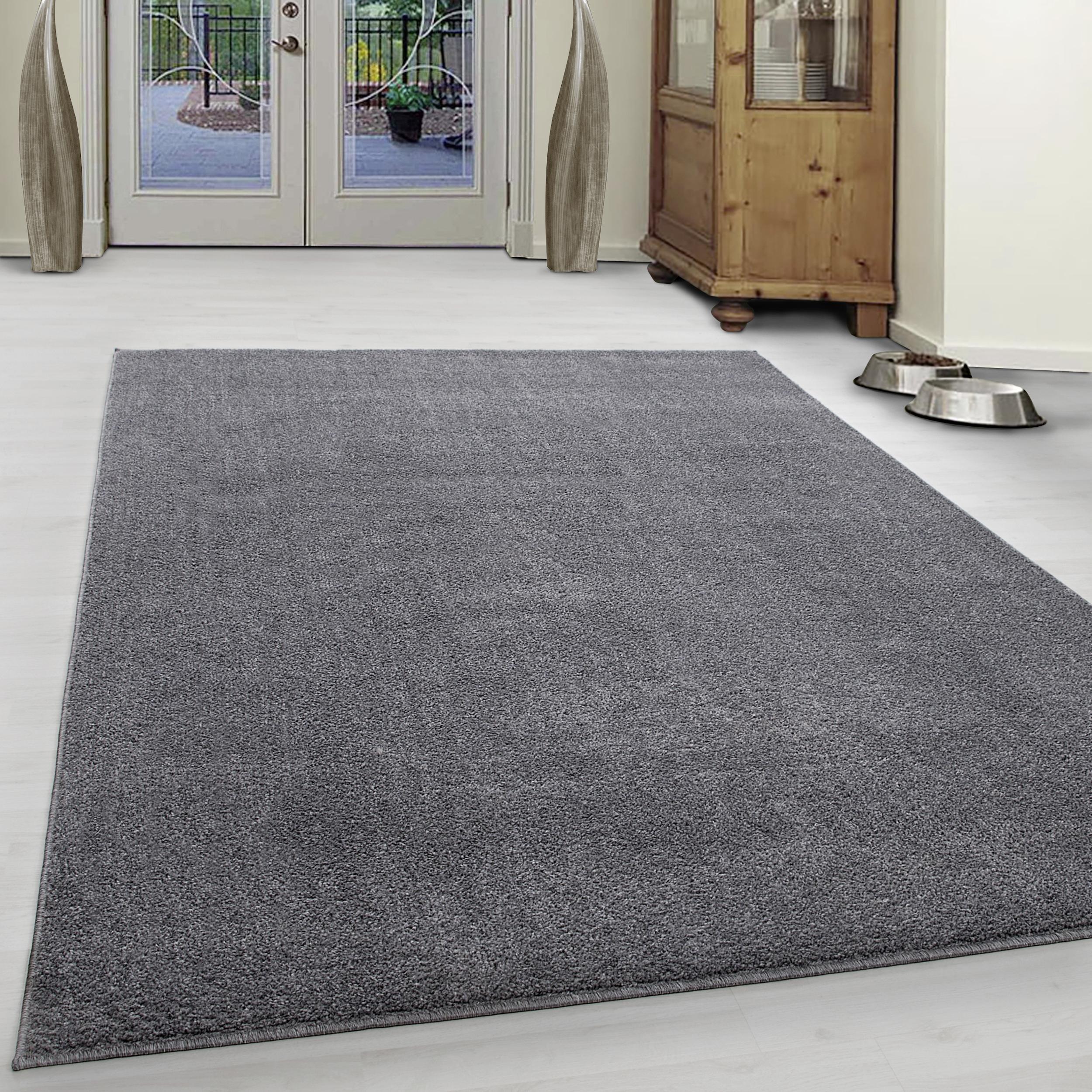 Hochflorteppich Ata 7000 Hellgrau ca. 240x340cm - Hellgrau, Design, Textil (240/340cm) - Novel