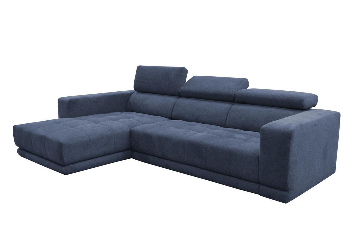 Kutna Garnitura Portland - plava/crna, Konvencionalno, tekstil/plastika (197/78-98/296cm) - Mömax