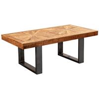 Klubska Miza Couchtisch - naravne barve/antracit, Trendi, kovina/les (105/55/40cm) - MID.YOU