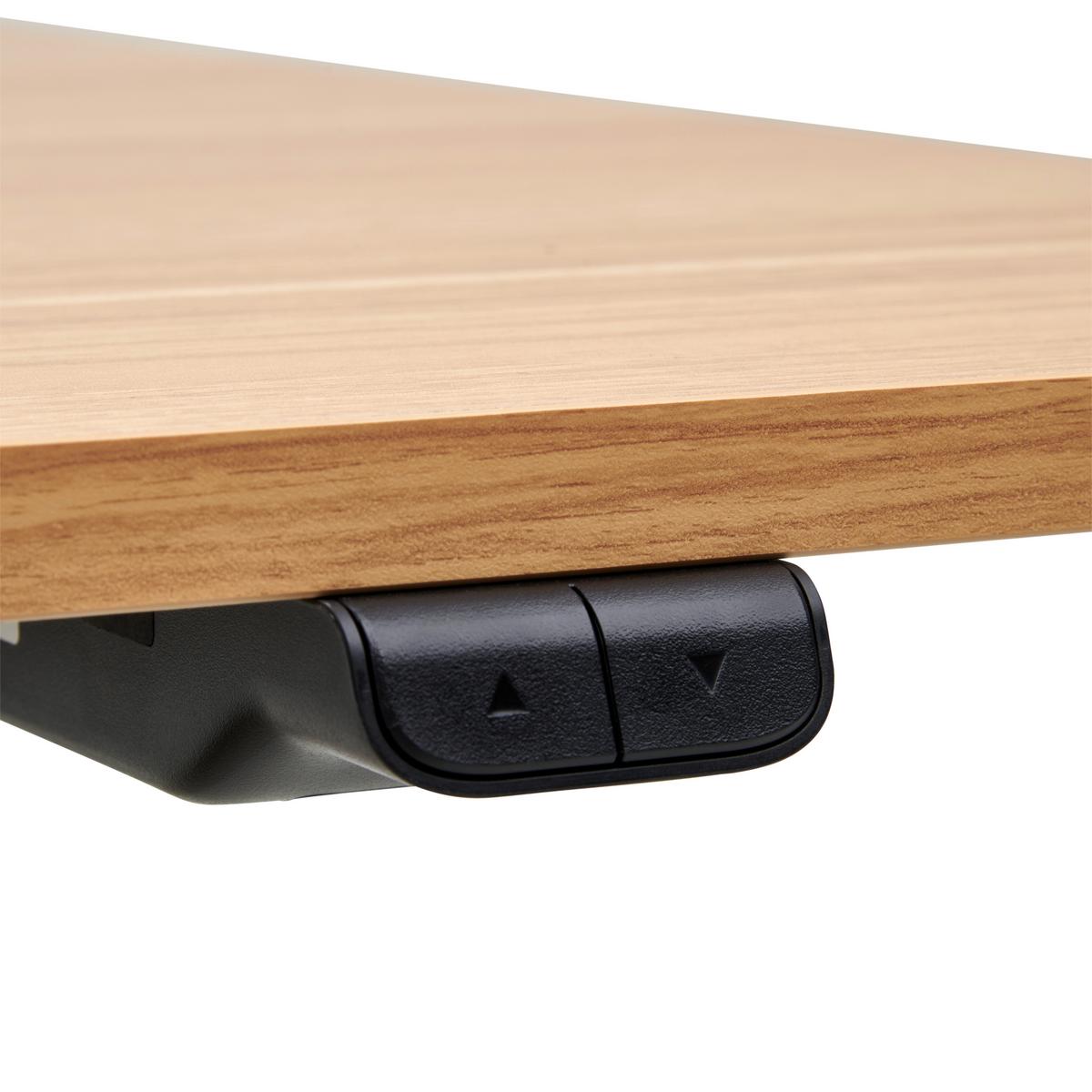 BIURKO ALGHERO - kolor dębowy/biały, Modern, materiał drewnopochodny/metal (160/73-123/80cm) - Livetastic