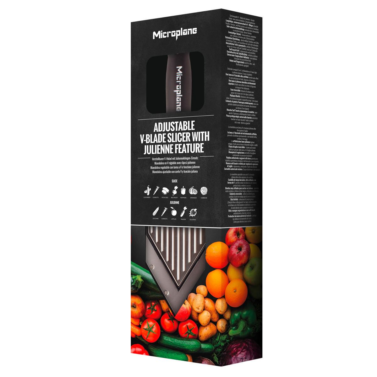 TARKA 48940 - czarny, Basics, tworzywo sztuczne/metal (35,5/10,2/3.5cm) - MICROPLANE