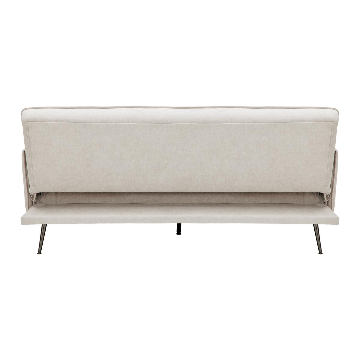 Schlafsofa Lana Beige Webstoff - Beige/Anthrazit, MODERN, Holz/Textil (193/117/25,5cm) - Bessagi Home
