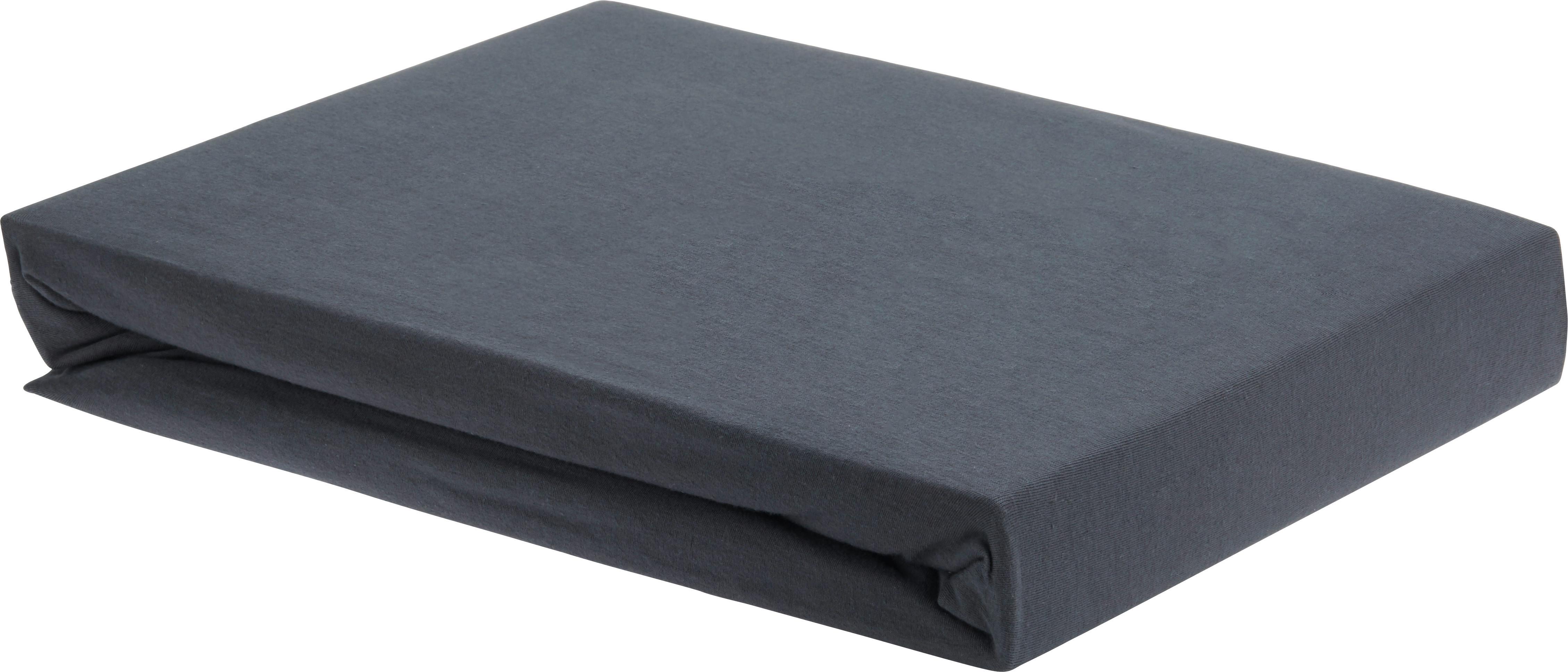Fixleintuch Elasthan Topper ca. 180x200cm - Anthrazit, Textil (180/200/15cm) - Premium Living