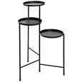 Suport Înalt Flori Top 22564 - negru, Modern, metal (45/77/45cm) Suport Înalt Flori Top 22564 - negru, Modern, metal (45/77/45cm)