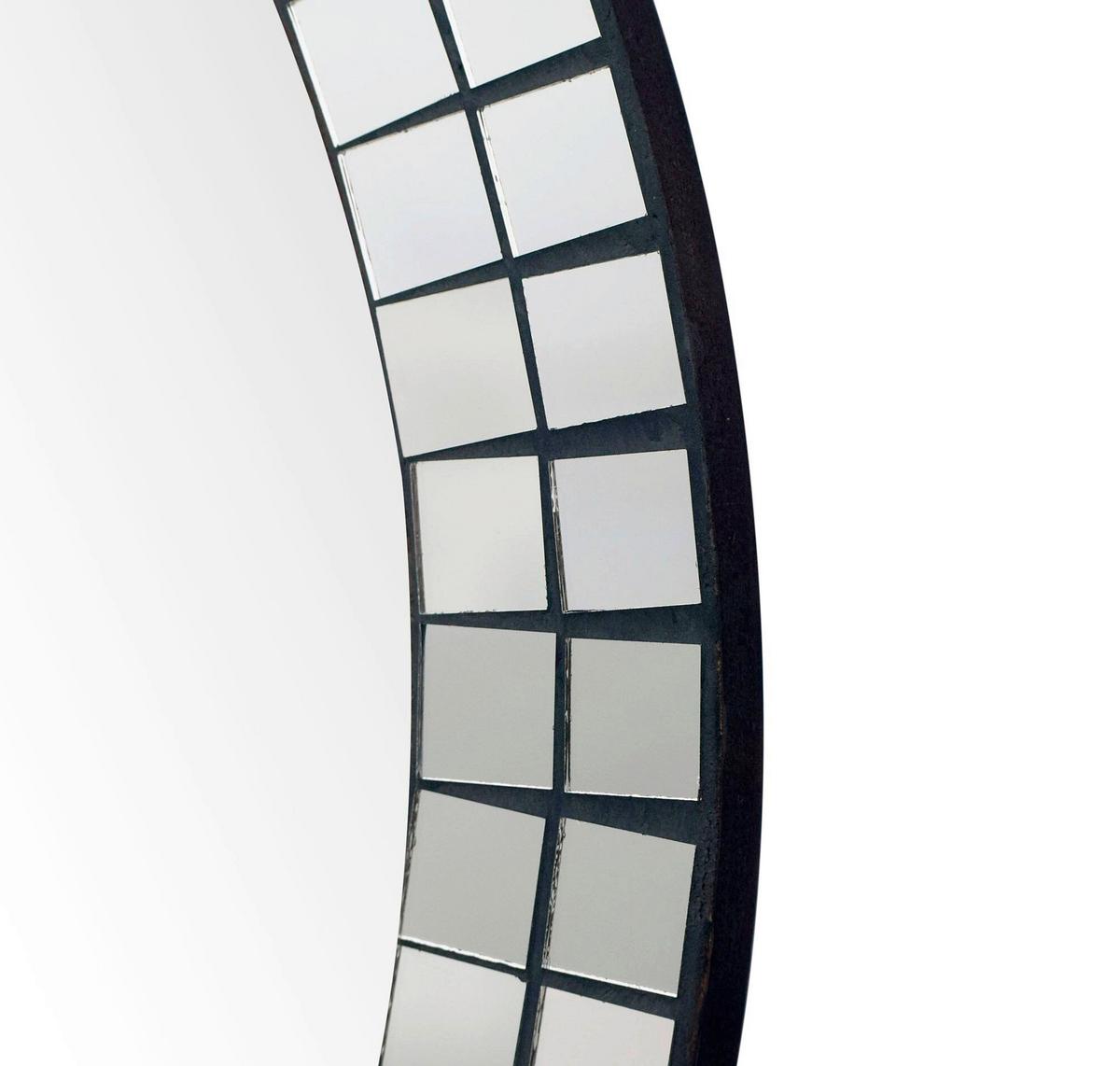 Wandspiegel Wl7.473 - Schwarz, Design, Glas/Holzwerkstoff (60/60/3cm) - Livetastic