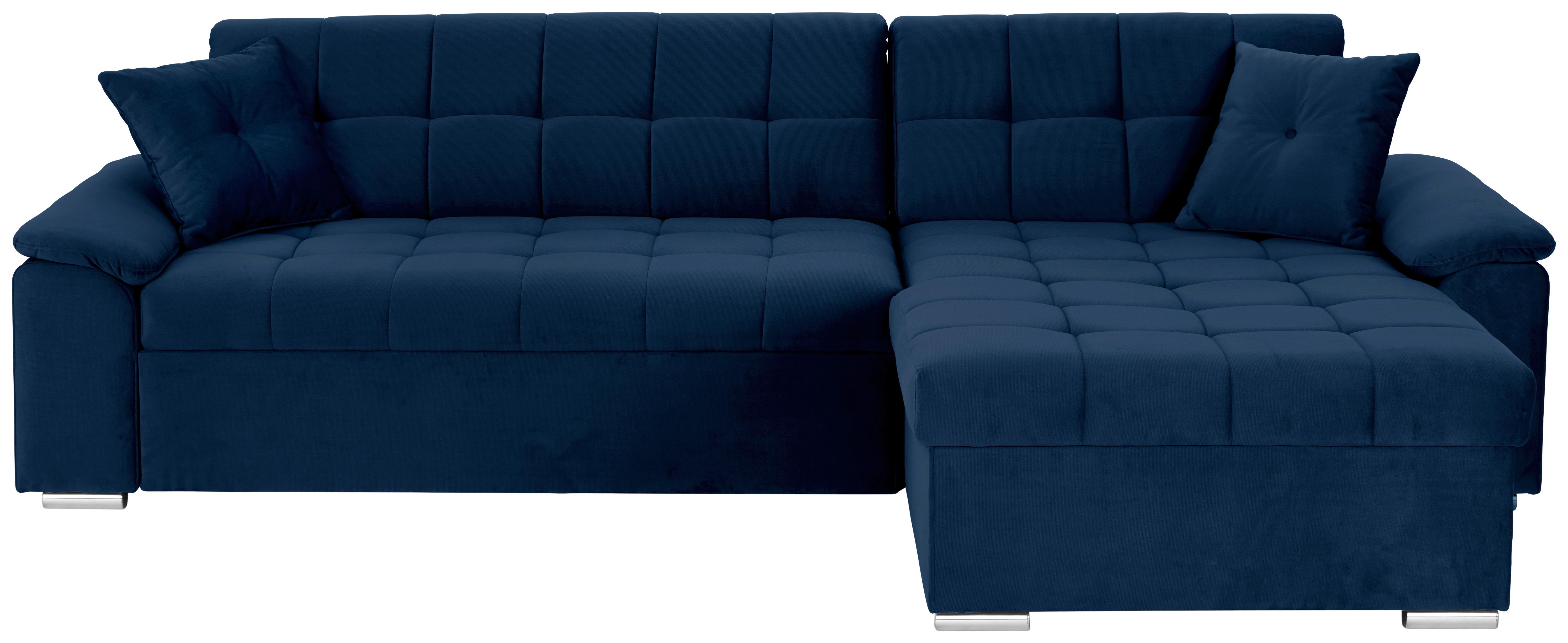 Kutna Garnitura Bali - plava, Trend, tekstil (257/167cm) - Modern Living