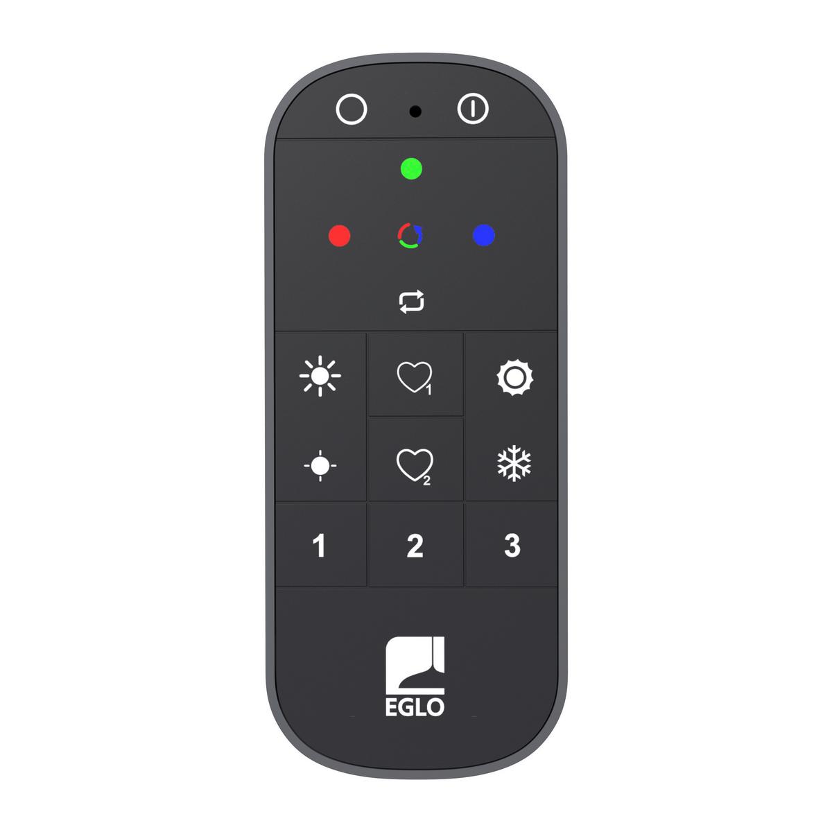 PILOT ZDALENGO STEROWANIA 99099* - szary, Basics, tworzywo sztuczne (12,2/5,4/1,8cm) - Eglo