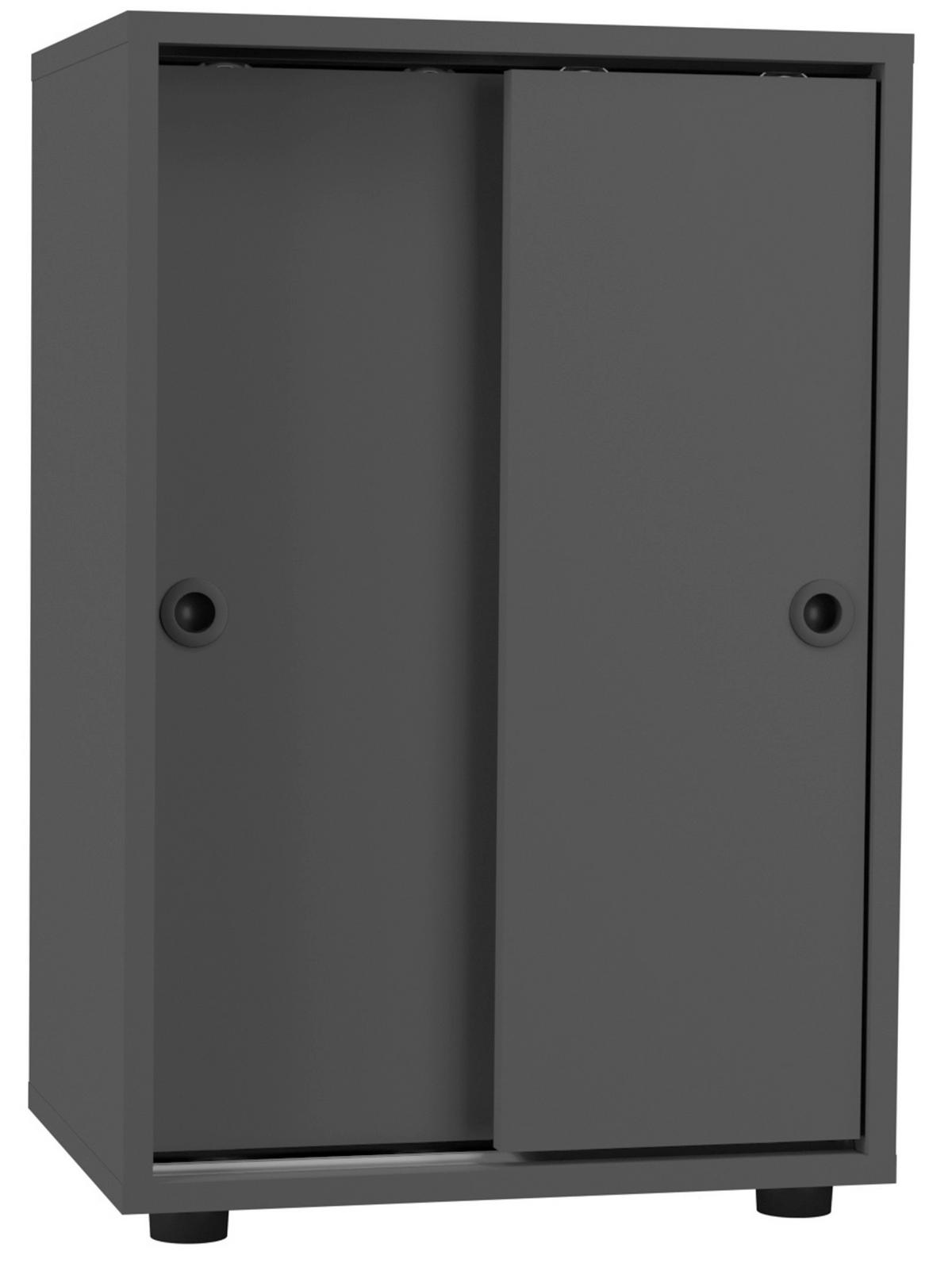 Arhivska Omara Ulas, Antracit - antracit, Design, leseni material (49/74/38cm) - MID.YOU