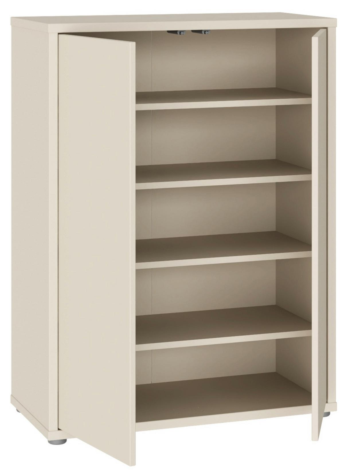 Dulap pentru pantofi ALICE SPRINGS - nisipiu, Modern, material pe bază de lemn (74,5/99,1/34,9cm) - Modern Living