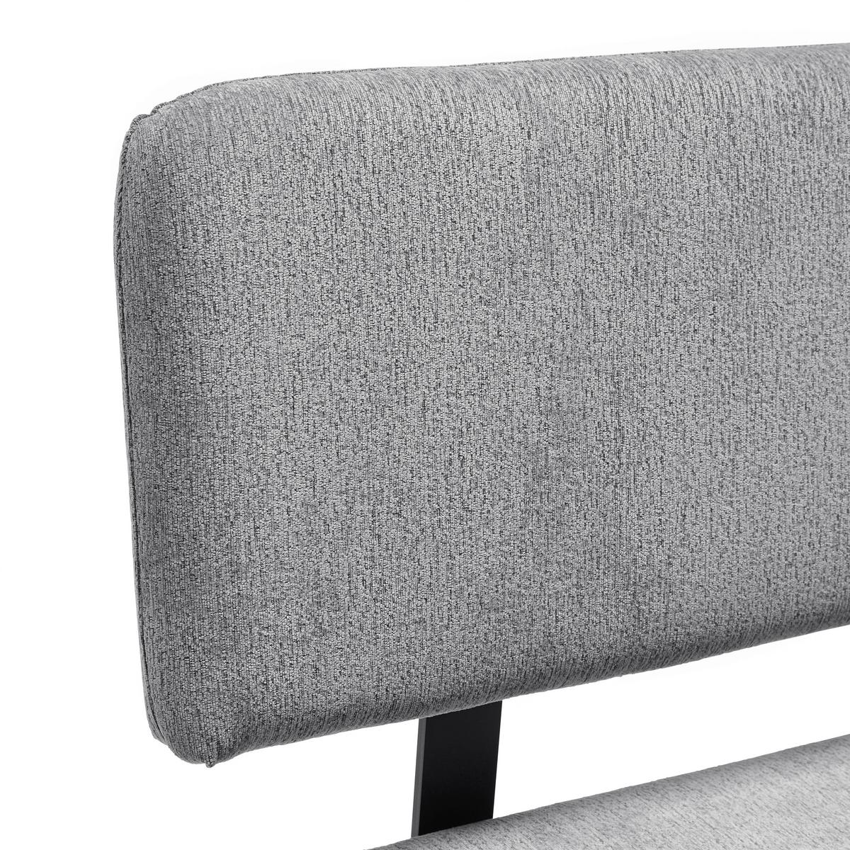 Eckbank Kassel Grau - Eichefarben/Schwarz, MODERN, Holzwerkstoff/Textil (140/87/180cm) - Based