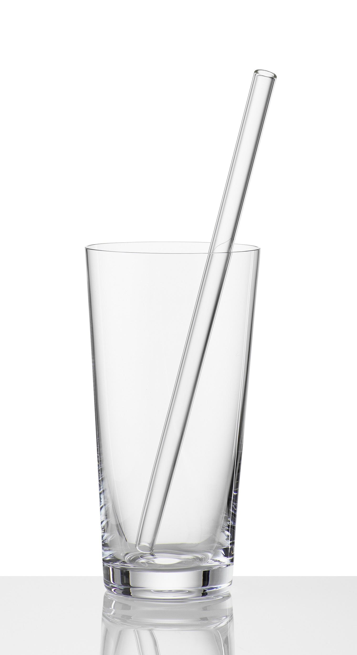 Trinkhalm Jessy aus Glas, 6 Stk. - Klar, MODERN, Glas (20cm) - Premium Living