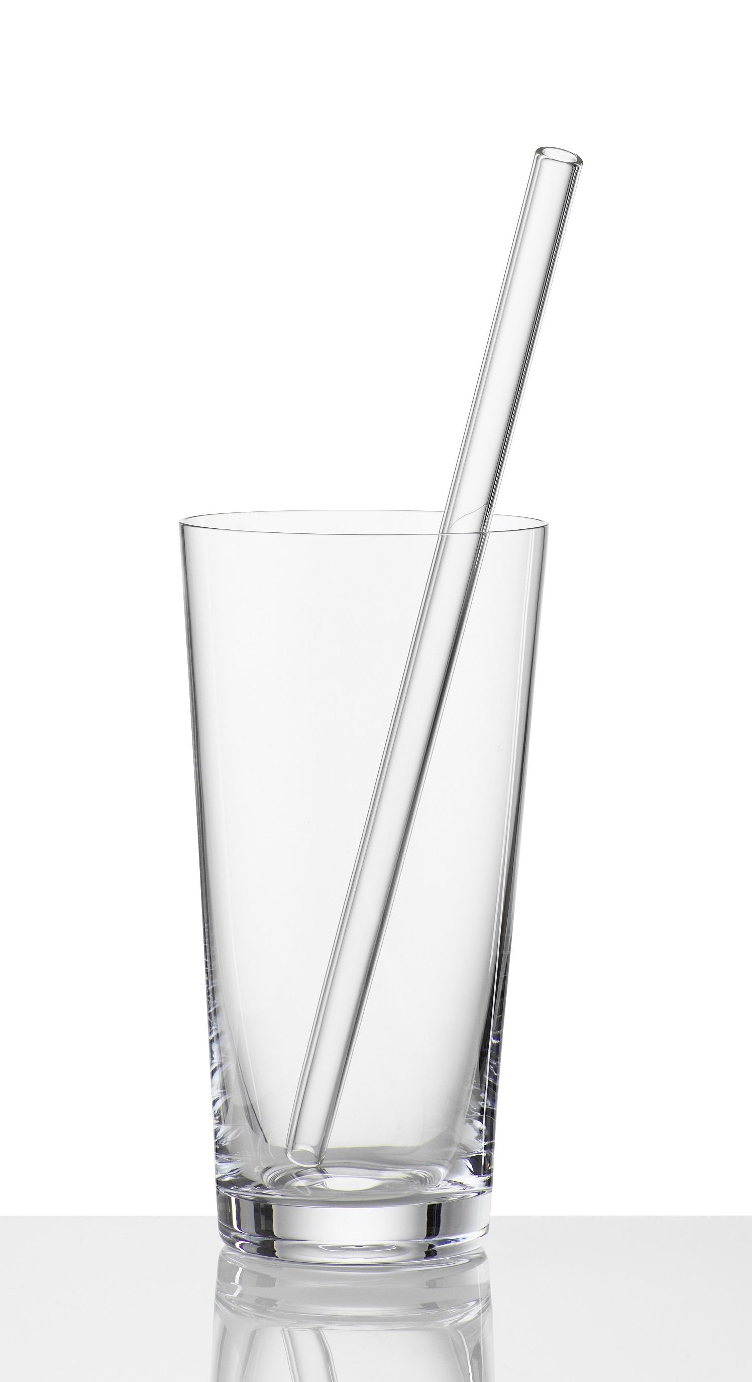 Trinkhalm Jessy aus Glas, 6er Set - Klar, MODERN, Glas (23cm) - Premium Living