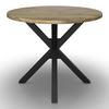 MATBORD GEMMA - svart/akaciefärgad, Modern, metall/trä (100/76cm) - Bessagi Home