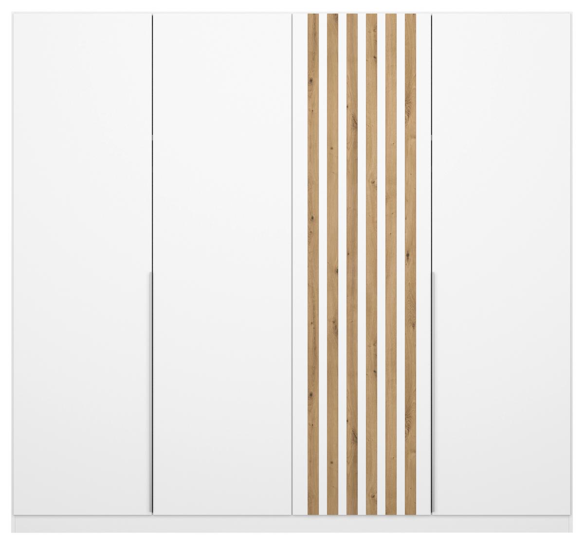 Ormar S Klasičnim Vratima Lamella - bijela/hrast Artisan, Moderno, drvni materijal/metal (226/210/54cm) - Modern Living