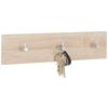 Zidna Vješalica Eddy 3 - boje hrasta, Konvencionalno, drvni materijal/metal (34/8/5cm) - Modern Living