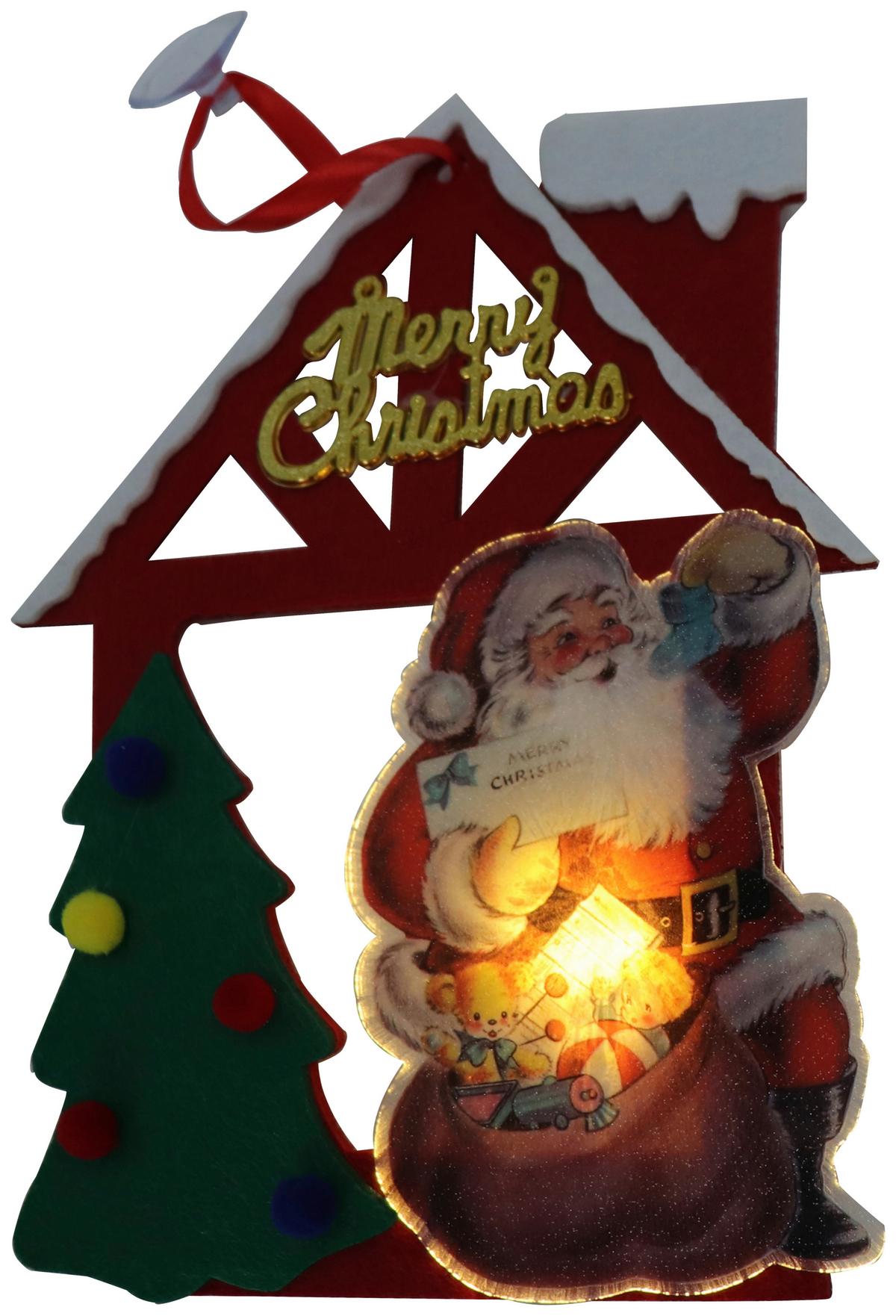 LED Díszlámpa Kosl - piros/fehér, Modern (25/20/3cm) - Premium Living