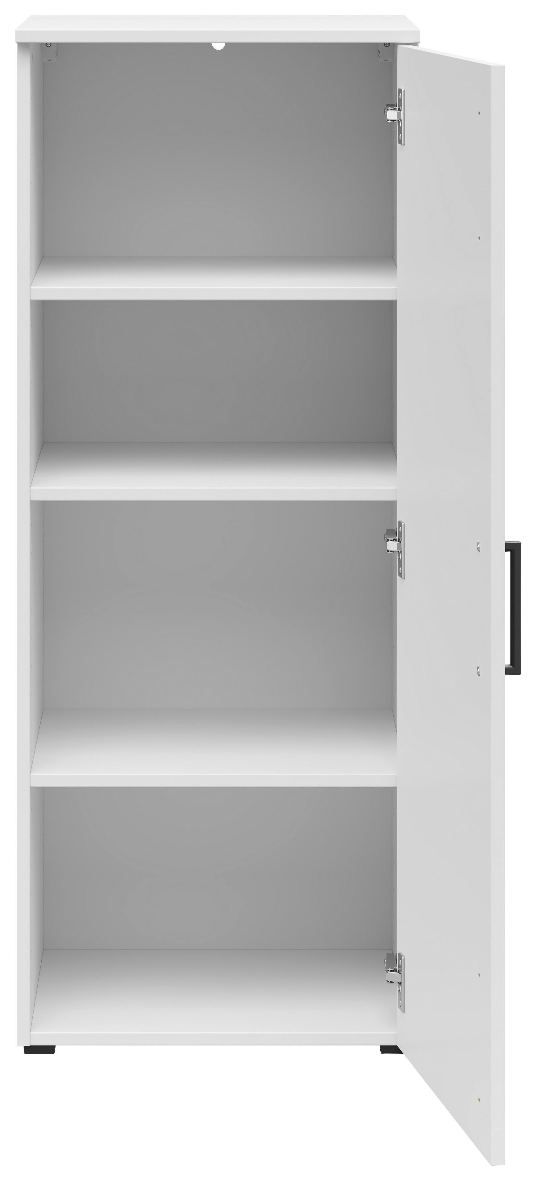 Comodă MULTI - alb, Modern, material pe bază de lemn (45/115/40cm) - Modern Living