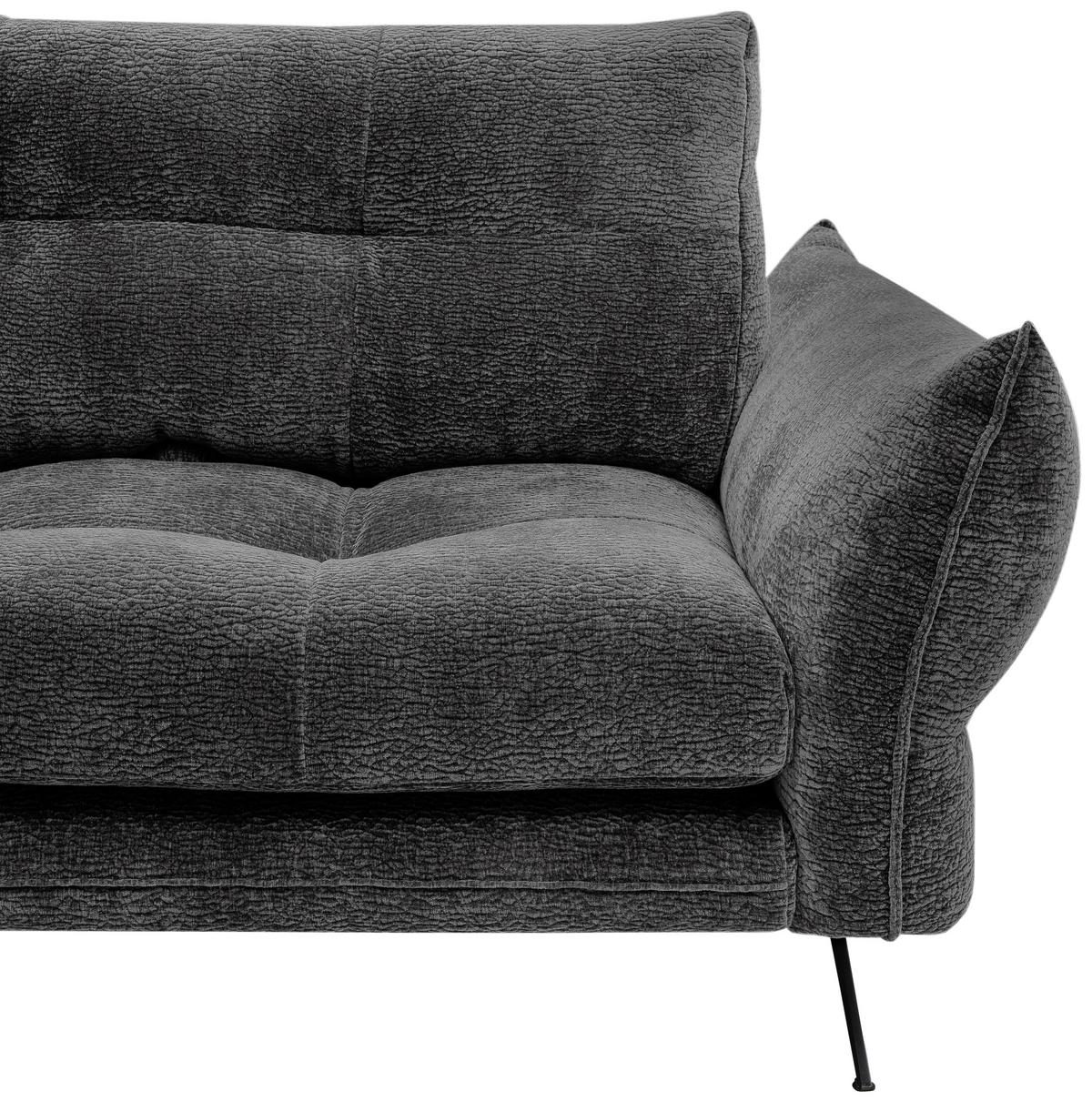 Coltar BAXTER BAXTER - gri închis, Modern, textil (177/68-87/280cm) - Premium Living