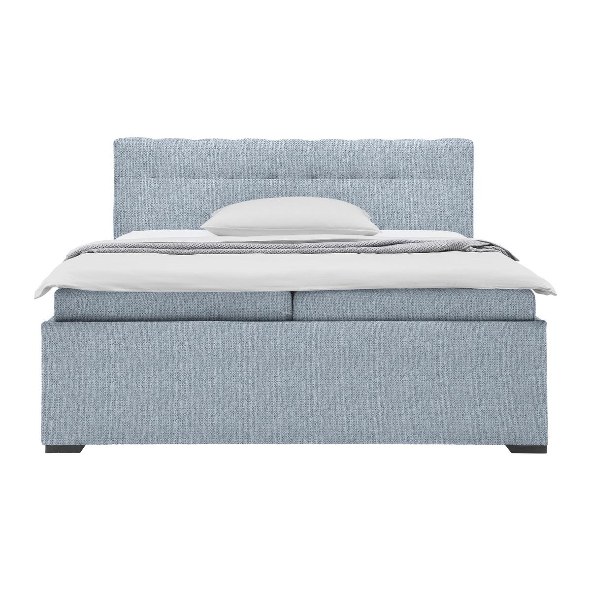 Polsterbett Thor in Graublau ca. 180x200cm - Graublau/Anthrazit, KONVENTIONELL, Holz/Textil (180/200cm) - Mömax
