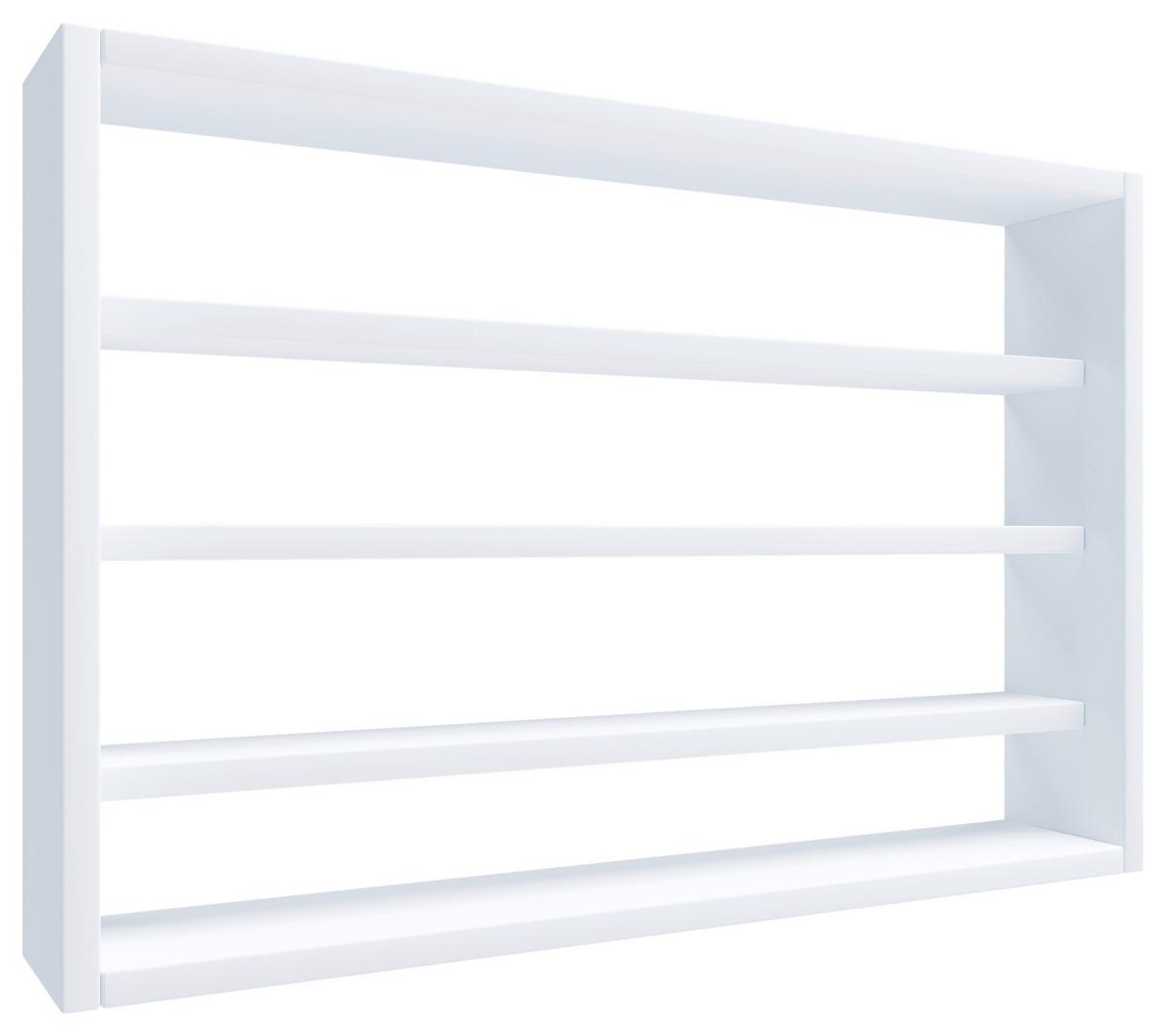 WANDREGAL OSADO M - Weiss, Design, Holzwerkstoff (60/40/10cm) - MID.YOU